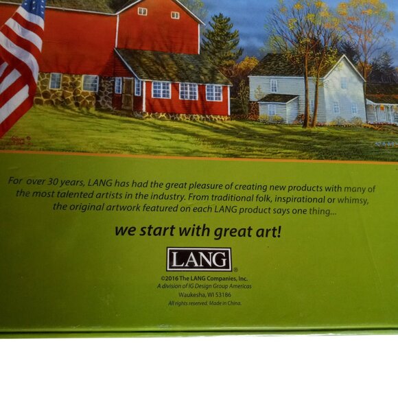 Lang 750 Piece Panoramic Puzzle American Farm Artwork By Sam Timm Sealed NEW - Picture 4 of 9